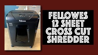 Fellowes 12C15 12 Sheet Cross Cut Paper Shredder Review [upl. by Amalburga]