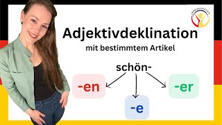 German class  Adjektivdeklination mit derdiedas  German A1A2B1B2C1 learngerman [upl. by Muraida598]