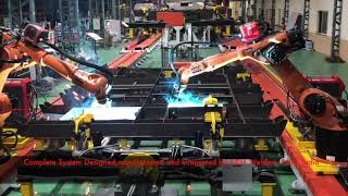 Railway Underframe MIG Welding Robotic Automation [upl. by Attehcnoc]