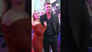 Scarlett Johansson amp Chris Hemsworth Shine on the Red Carpet at Transformers One Premiere in London [upl. by Nobie]