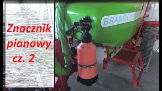 Znacznik pianowy samoróbka ver 2 do opryskiwacza foam marker DIY for boom sprayer [upl. by Annairba]