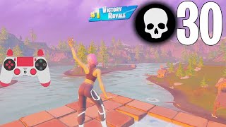 30 Elimination Solo Squads Game Full Gameplay Season 7 Fortnite PC w Ps4 Controller [upl. by Niarbo]