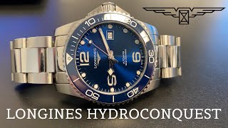 Longines Hydroconquest  Great EntryLevel Luxury Divewatch [upl. by Atteve]