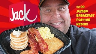 Jack In The Box® 299 Jumbo Breakfast Platter Redux Review [upl. by Tome]