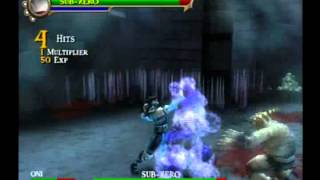 Mortal Kombat Shaolin Monks SubZero Boss Gameplay HQ [upl. by Akiemat]