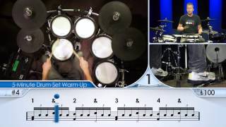 5Minute DrumSet WarmUp Advanced  Drum Lesson [upl. by Armand681]