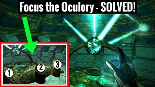 How to FOCUS THE OCULORY Puzzle Revealing the Unseen Quest  Skyrim Remastered [upl. by Vinita]