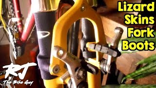 How To Install Lizard Skins Fork Boots Replacements [upl. by Ettedanreb]