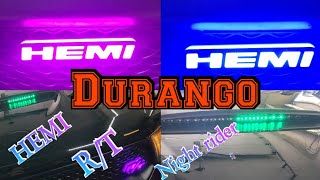 Dodge Durango How to install multi color changing LED HEMI RT installation on the grill [upl. by Bryce]