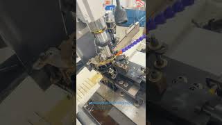 Hex blind hole sleeve servo thread tapping machine [upl. by Daloris]