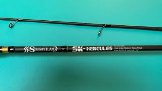 Sougayilang Inshore Saltwater Fishing Rods Review Great multi species 2 pc rod Sensitive tip with [upl. by Alikee707]