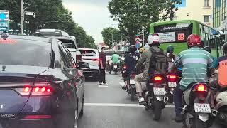 Saigon Traffic 2024 Chaos Redisorganized [upl. by Sucramraj]