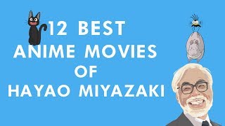 BEST ANIME MOVIES OF HAYAO MIYAZAKI AND STUDIO GHIBLI [upl. by Ybor]