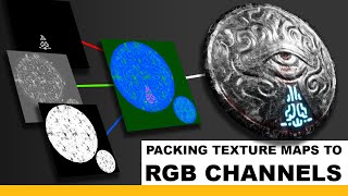 Unreal Engine 5 amp Photoshop  Packing PBR texture maps to RGB channels for Unreal Engine 5 [upl. by Terag732]