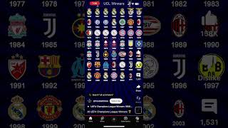 UCL winners 19562023 [upl. by Merriott]