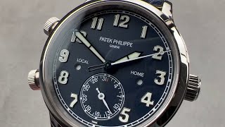 Patek Philippe Calatrava Pilot Travel Time 375mm 7234G001 Patek Philippe Watch Review [upl. by Kiele]