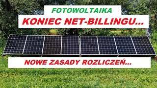 Fotowoltaika zmiana systemu rozliczeń w netbillingu [upl. by Nomyad]