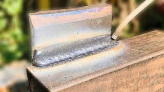 Only a few people know the technique of welding on steel plate with square tube [upl. by Henleigh]