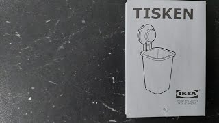 IKEA Tisken sucktion brush holder [upl. by Otsenre]