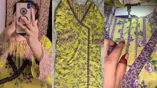 How to cut Angrakha kurti cutting amp stitching Tutorialstylish Angrakha kurti for summer 2024 [upl. by Aisinut]