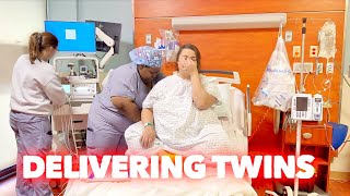 TWINS BIRTH VLOG  LABOR AND DELIVERY  Family 5 Vlogs [upl. by Rennob]