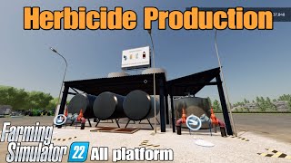 Herbicide Production  FS22 mod for all platforms [upl. by Aimar462]