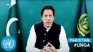 🇵🇰 Pakistan  Prime Minister Addresses United Nations General Debate 76th Session English [upl. by Doralia67]