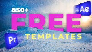 850 FREE Video Templates for Premiere Pro and After Effects [upl. by Suilenroc]