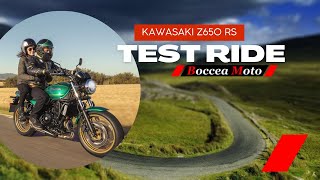 TEST RIDE PROVA SU STRADA  KAWASAKI Z650RS  BOCCEA MOTO ROMA [upl. by Aynotahs]