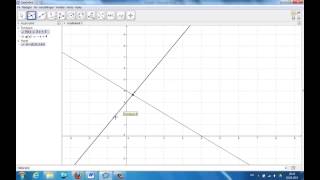 Hvordan finne skjæringspunkt og nullpunkt i GeoGebra [upl. by Serilda629]