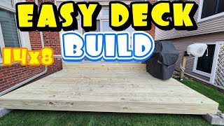 DIY Floating Deck No Digging No Permit 💰 Build it Yourself in a Few Hours [upl. by Wareing398]