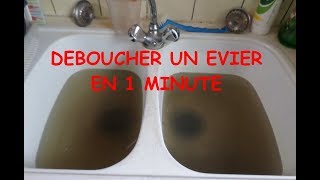 astuce  déboucher un évier en 1 minute avec produits naturels et pas chers [upl. by Ardnos471]