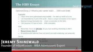 Breakdown of 2010 Harvard Business School Admissions Essays [upl. by Arok]