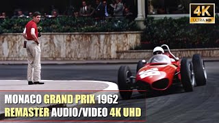 4K F1 1962 Monaco Grand Prix Mediterranean Holiday 70mm Movie REMASTER AUDIOVIDEO UHD [upl. by Cherian]