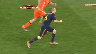 Andres iniesta vs Neatherlands  World Cup 2010 final 1080 [upl. by Akkinahs]