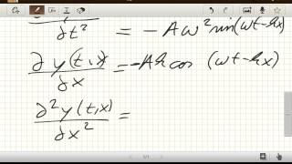 Die Partielle Differentialgleichung der Mechanischen Welle [upl. by Yeorgi]