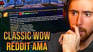 Asmongold Reacts To The Classic WoW Dev Team Reddit AMAQampA [upl. by Anma]