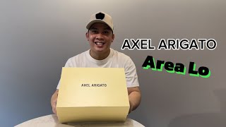 Axel Arigato Area Lo Sneakers Unboxing [upl. by Demitria815]