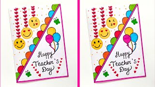 Easy and Beautiful Teachers day Card  Teachers day card idea  Handmade Teachers day Card [upl. by Dualc823]