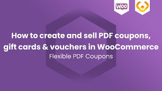 How to create and sell PDF coupons gift cards amp vouchers in WooCommerce free plugin [upl. by Mehalek109]