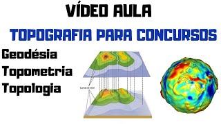 Topografia Topometria Topologia e Geodésia  Topografia para concursos  Aula 01 [upl. by Ava652]