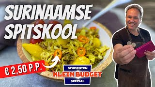 Surinaamse spitskool stoofpot Lekker eten voor € 250 pp [upl. by Kries]