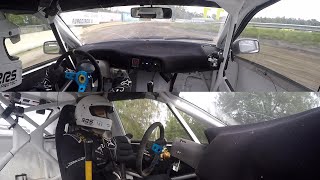 BK Rallycross Round 4 Valkenswaard  onboard practice laps Luc Maris [upl. by Hanan]