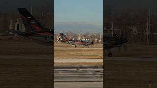 TBM 700 landing on Runway 8L with a gusting crosswind 😮😎 socatatbm corperateaviation [upl. by Neirad]