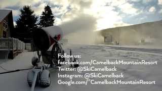 Snowmaking at Camelback Mountain [upl. by Amand]