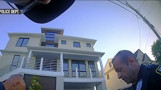 BODYCAM FOOTAGE 3yearold saved from drowning in pool at Jersey Shore  NBC New York [upl. by Farant]