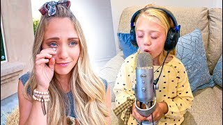 Everleigh Records Emotional Song For Her Mom Leaving Her In Tears [upl. by Nivar]