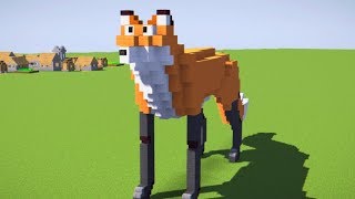 Minecraft Fox Statue Tutorial [upl. by Thunell]