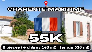 ENG SUB CharenteMaritime  € 55450  Maison 6 pieces 4 chbrs 148 m2 terrain 538 m2 [upl. by Herzog]