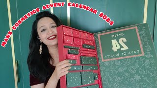 My First Advent Calendar From Mars Cosmetics 2024  I have some thoughts 👍👎🤔 [upl. by Car]